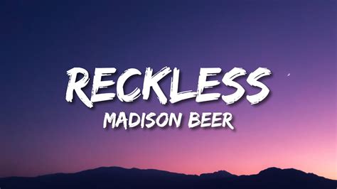 madison beer reckless lyrics|Reckless .